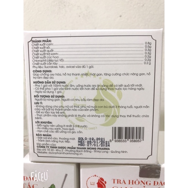 TRÀ HỒNG ĐÀO CAM SẢ TẮC