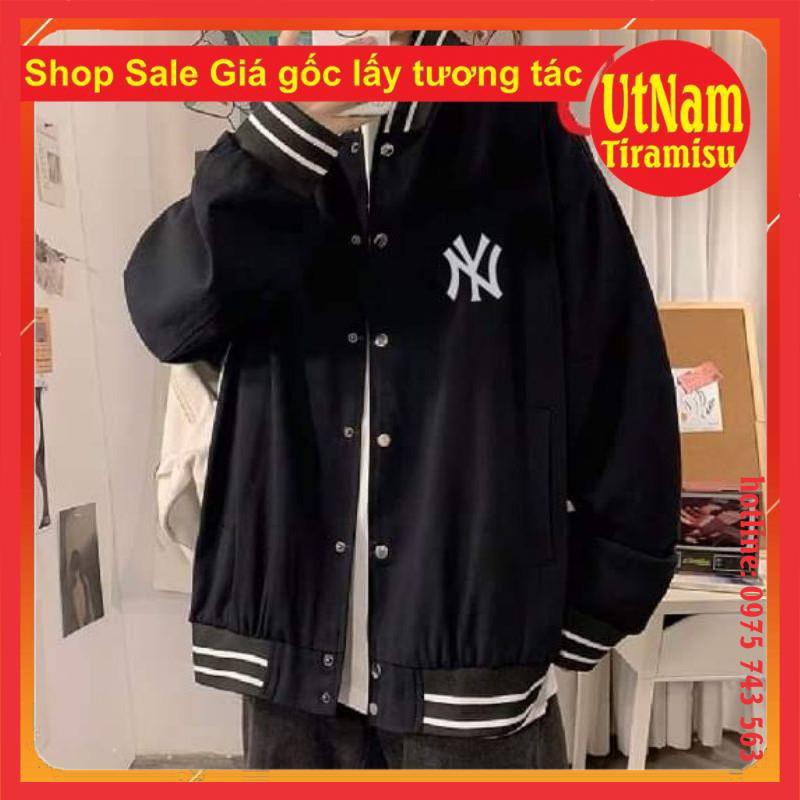 Áo khoác Bomber jacket N Y😍Chất gió mềm😍😍freesize 50kg😍phong cách hàn quốc nam nữ unisex