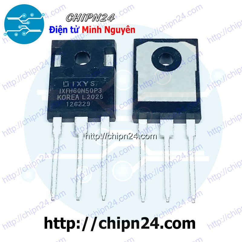 [1 CON] Mosfet IXFH60N50 TO-247 60A 500V Kênh N (IXFH60N50P3 60N50)