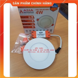 Đèn led âm trần tròn asia 4W,6W đổi mầu siêu mỏng chuẩn hàng Asia bảo hành 2 năm