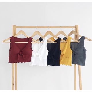 (có bán sỉ,ảnh thật,hoả tốc)🍒ÁO CROPTOP NƠ NGỰC🥑