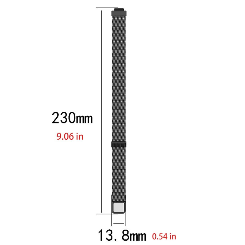 Dây Đeo Inox Nam Châm Cho Đồng Hồ Thông Minh Fitbit Inspire 2