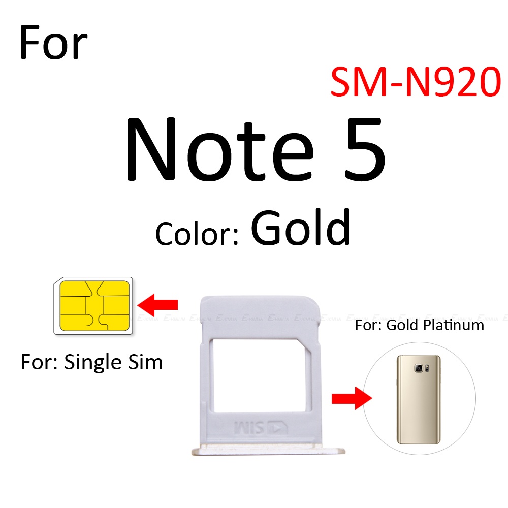 Khay Đựng Thẻ Sim Cho Samsung Galaxy Note 5 N920 Micro SD