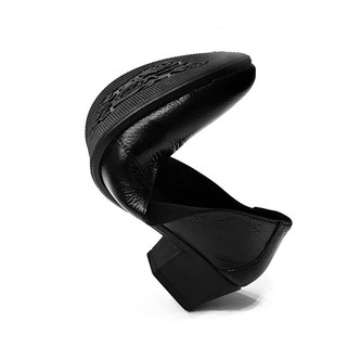 Giày cao gót nữ đế vuông cao 3cm da thật siêu mềm evelynv 3p02mc