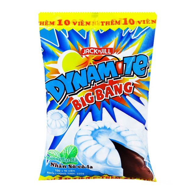 KẸO DYNAMITE BIG BANG BẠC HÀ NHÂN SOCOLA 120G - 330G