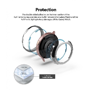 Case ốp thép RINGKE Full Frame Styling cho Samsung Watch Active 2 - 44mm