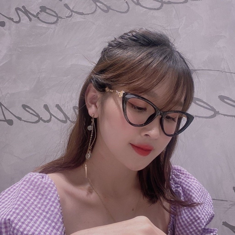 Gọng kính giả cận mắt mèo CNL 2020 màu da báo | BigBuy360 - bigbuy360.vn