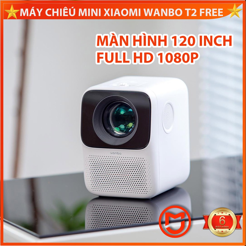 Máy chiếu mini Xiaomi Wanbo T2 MAX . Full HD 1080p .120 inch, Tích hợp 2 loa 3 W