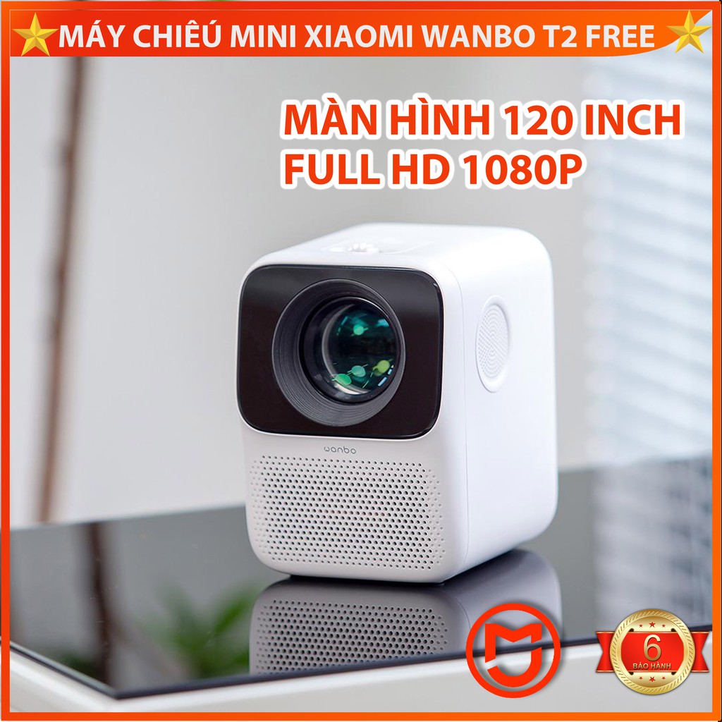 ✅[Bản Quốc Tế] Máy chiếu mini Xiaomi Wanbo T2 MAX . Full HD 1080p .120 inch, Tích hợp 2 loa 3 W