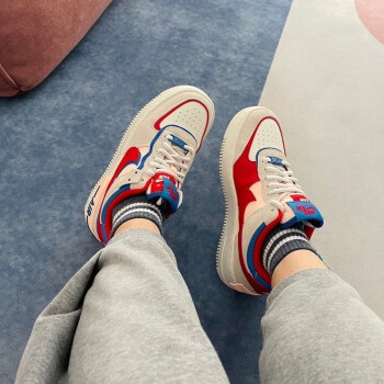 Giày Nike Air Force 1 Shadow "Sail Red" CU8591 100 - Hàng chính hãng - Voss Authentic