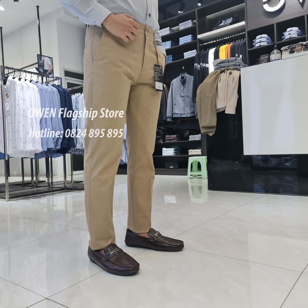 OWEN - (FREESHIP) Quần kaki nam dáng SLIMFIT mã QKSL23625 - OWEN Flagship Store
