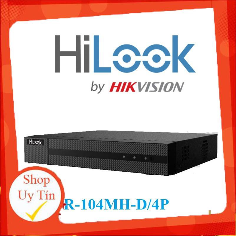 [Mã 154ELSALE2 giảm 7% đơn 300K] Đầu ghi hình camera IP 4 kênh HILOOK NVR-104MH-D/4P - Hàng chính hãng