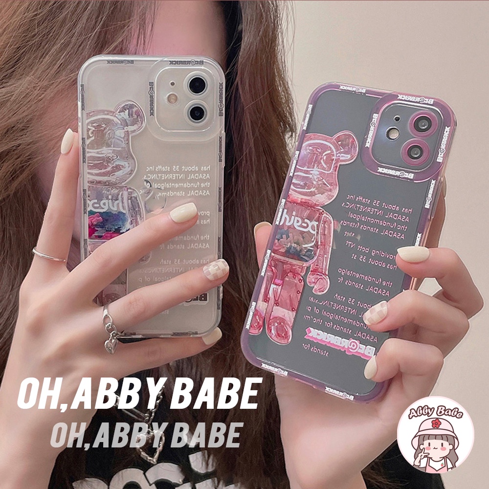 Ốp Điện Thoại TPU Mềm Chống Sốc In Hình Kaws Màu Hồng/Đen Cho IP 13 12 11 Pro Max X XS XR 8 7 Plus