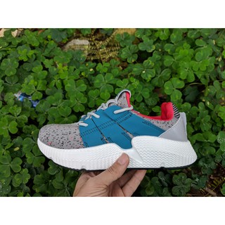 [HỘP BOX THƯỜNG] Giày Adidas Prophere màu xám 3 vạch sọc xanh dương