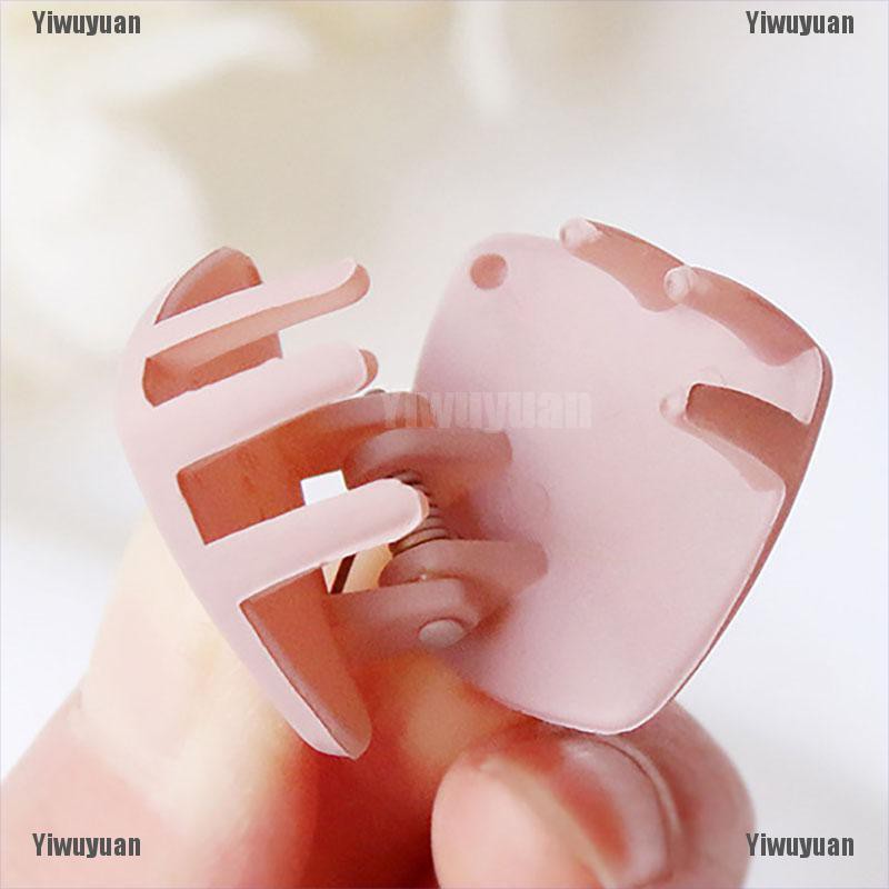 Set 5 Kẹp Tóc Màu Trơn Kích Thước Nhỏ Gọn Thuận Tiện Cho Nữ /