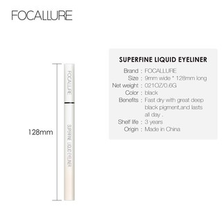 Bút kẻ mắt focallure chống nước nhanh khô 0.6g