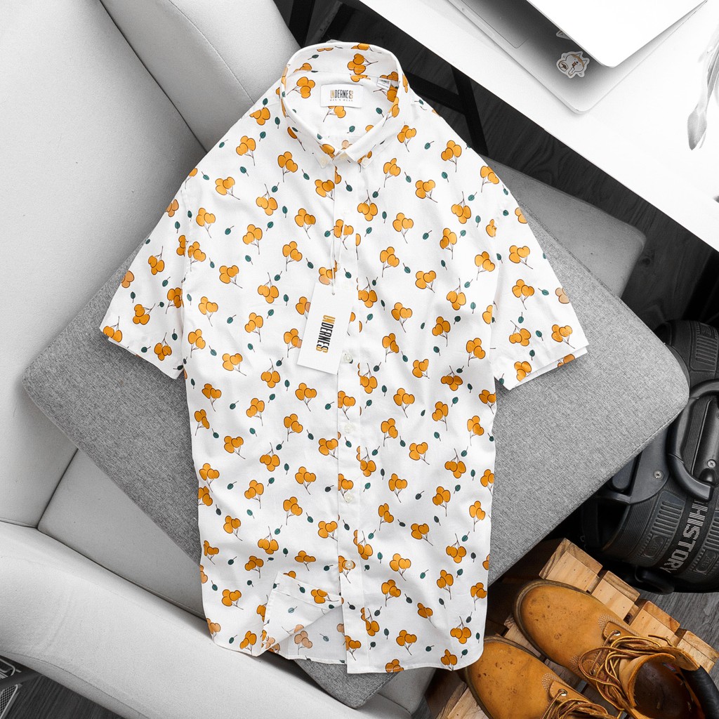 Áo sơ mi nam cộc tay họa tiết DICYDE N.UD.12 cao cấp