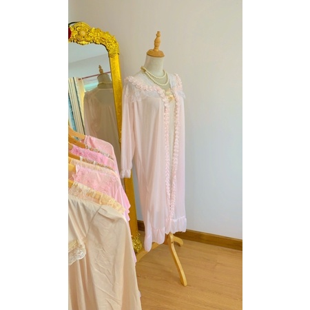 Choàng ngủ tiểu thư kèm váy