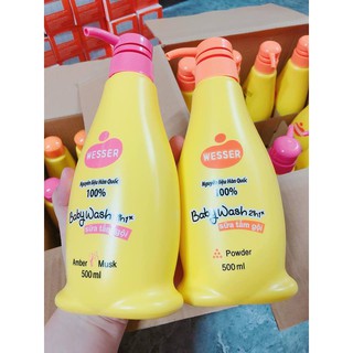 Sữa Tắm Gội Wesser 500ML - Sữa Tắm Gội Cho Bé