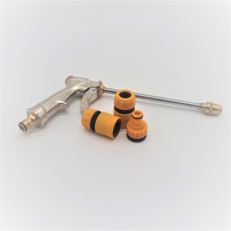 Bộ phụ kiện tưới cây, Rửa xe 4 món VPN-4005, Bộ vòi tưới cây súng đồng VOI-17