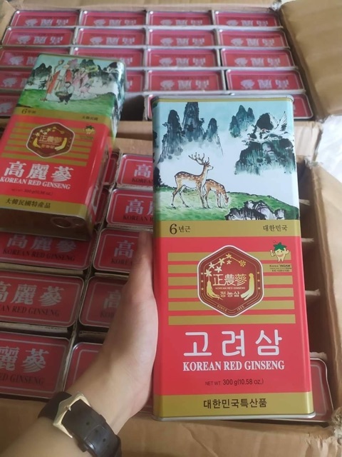 GIÁ SỐC: HỒNG SÂM KHÔ 6 NĂM TUỔI, HỘP THIẾC, 300GR HÀN QUỐC, hsd 2025 | BigBuy360 - bigbuy360.vn