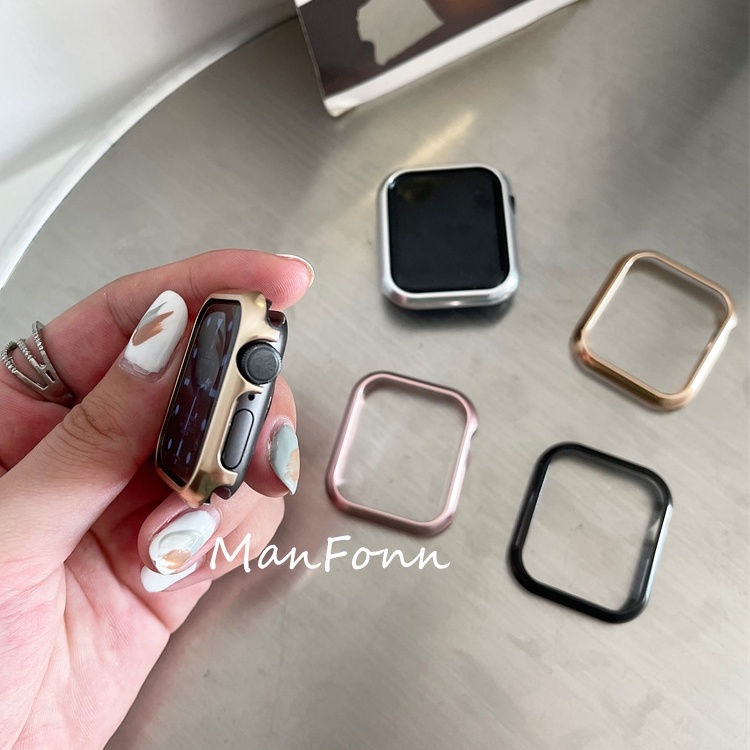 Khung Kim Loại Bảo Vệ Đồng Hồ Thông Minh Apple watch series 8 7 6 SE 5 4 3 2 1 45mm 41mm 40mm 44mm 38mm 42mm