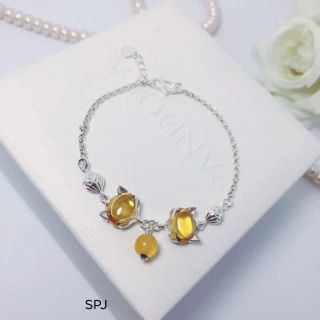 LẮC TAY HỒ LY BẠC S925
