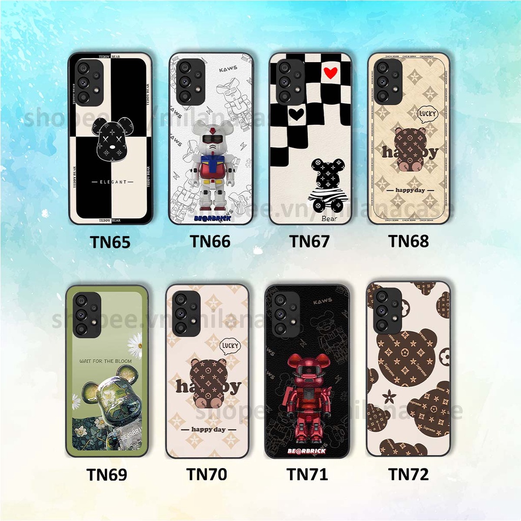 Ốp Samsung A13 / A23 / A53 gấu be@rBrick gấu Teddy Kaws siêu đẹp, phong cách, cá tính
