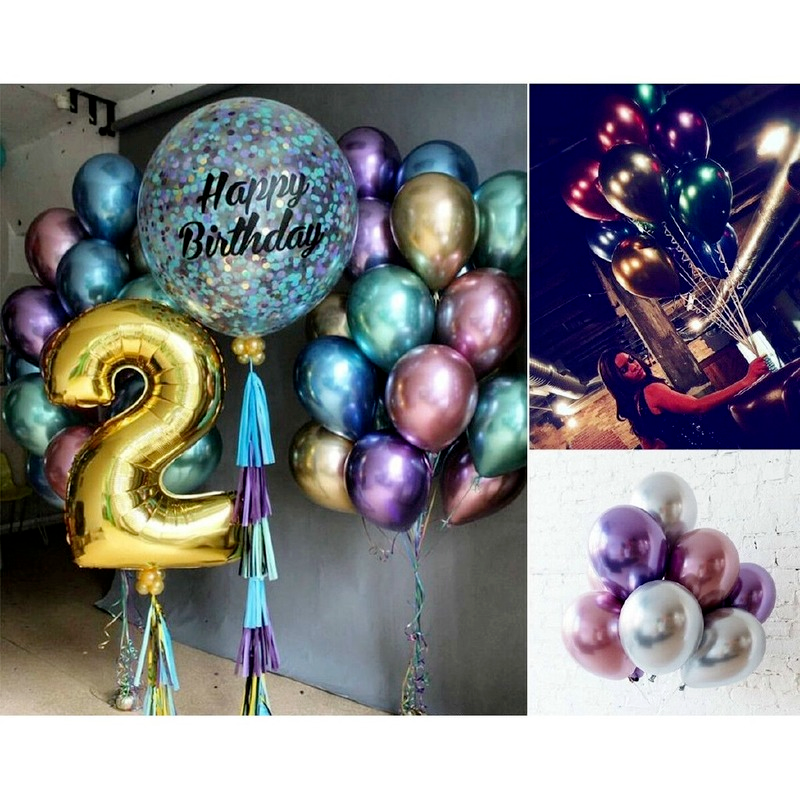 Set 50 Bong Bóng 12 Inch Màu Sắc Sinh Động Chất Lượng Cao