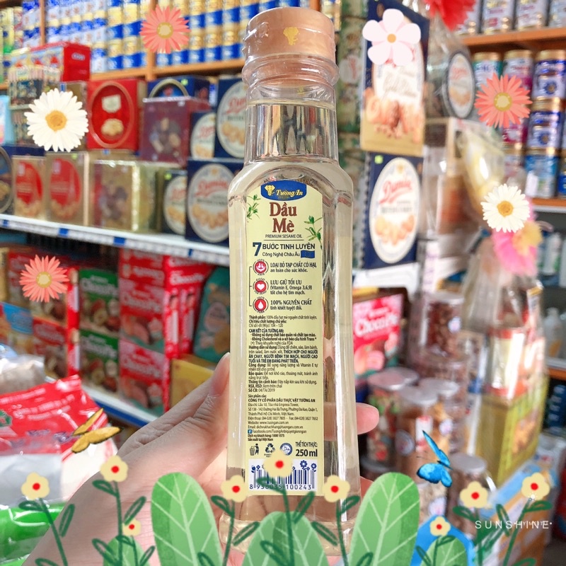 MẪU MỚI-Dầu Mè 100% Nguyên Chất Tường An 250ml