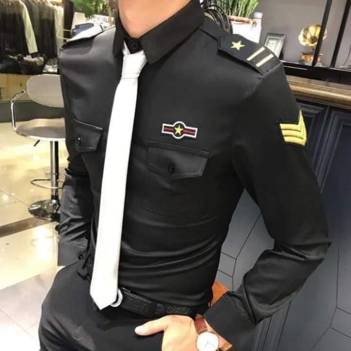 ÁO SƠ MI CƠ TRƯỞNG PHI CÔNG BAY CỰC CHẤT, ÁO SƠ MI NAM NỮ HOT TREND !