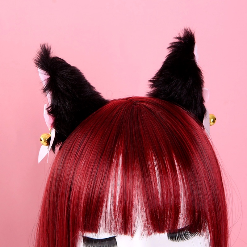 1 Cặp Kẹp Tóc Hình Tai Mèo Dễ Thương Phong Cách Lolita