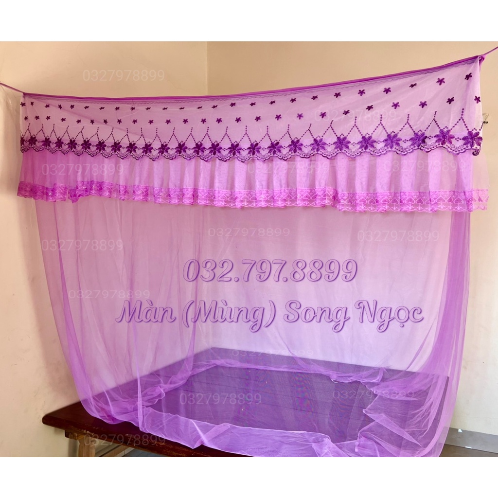 Màn - Mùng ngủ cao cấp ren lạnh thái có cửa và không cửa chống muỗi hiệu quả đủ kích thước (từ m2 đến 2m2)