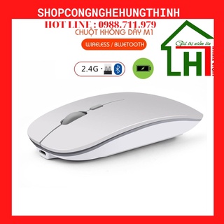 Chuột không dây tự sạc M1 Cao Cấp Wireless chuyên dùng cho Máy tính, Laptop, Phone, Tivi