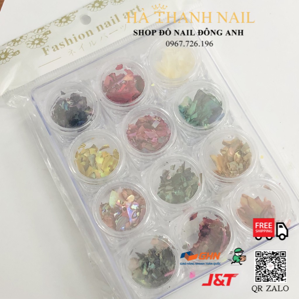 Xà cừ nail , làm vân đá đính móng