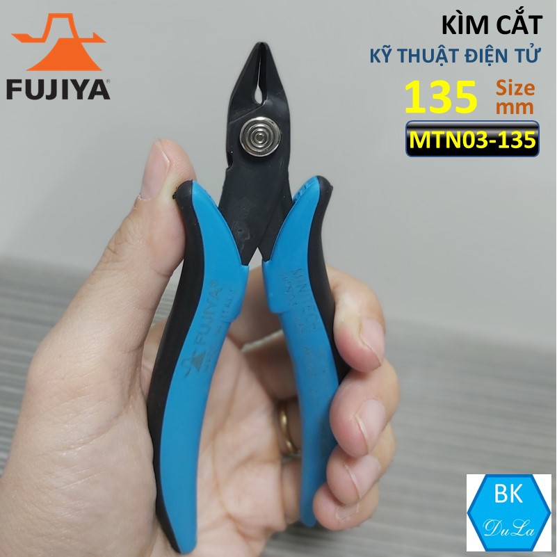 [SX tại Nhật] Kìm cắt kỹ thuật điện tử 135mm Fujiya MTN03-135 Made in Japan Kềm Cắt dây thép dây đồng