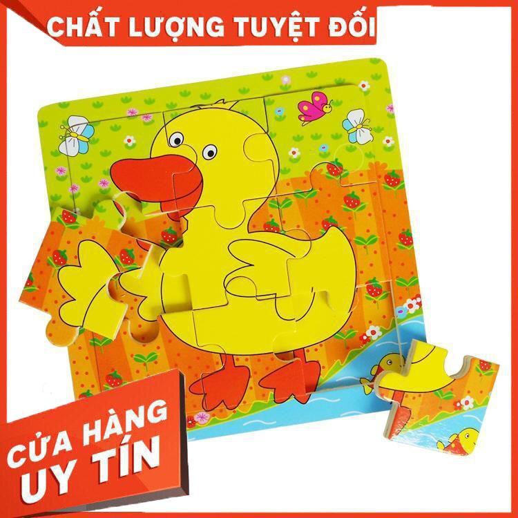 HÀNG CHÍNH HÃNG Bộ Tranh Ghép 2D Chủ Đề Phương Tiện Giao Thông, Động Vật Bằng Gỗ Benrikids