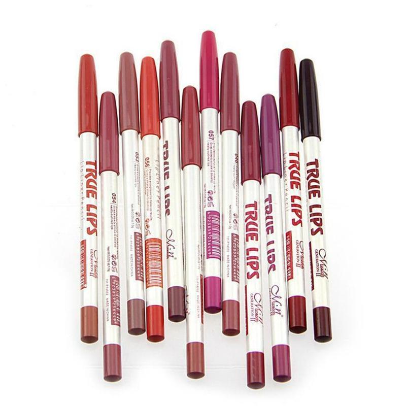(Hàng Mới Về) Set 12 Chì Kẻ Viền Môi Không Thấm Nước Trang Điểm Chuyên Nghiệp | BigBuy360 - bigbuy360.vn