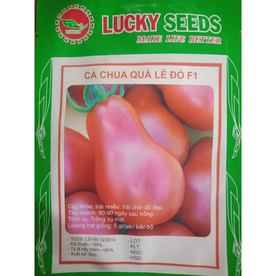 Bán buôn Hạt Giống Cà Chua Quả Lê Đỏ - 30 hạt bao đẹp