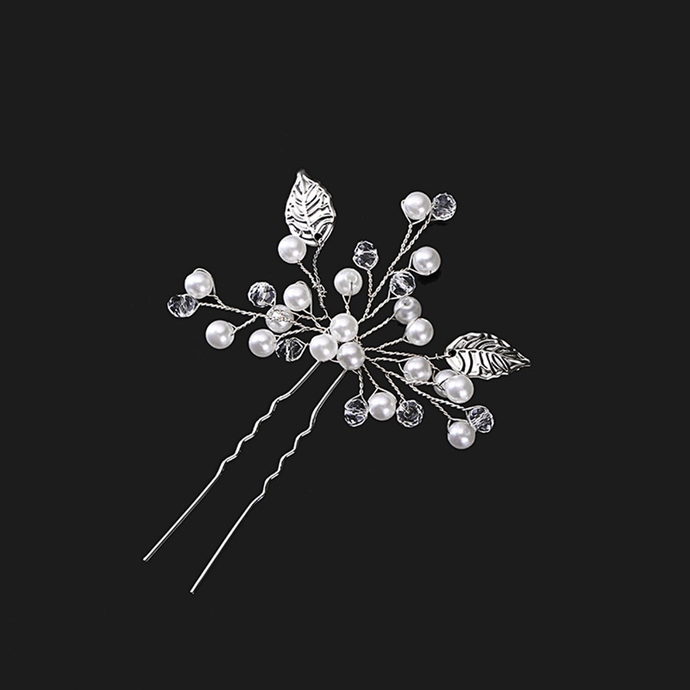 Trâm cài tóc hoa đính đá pha lê cho nữ