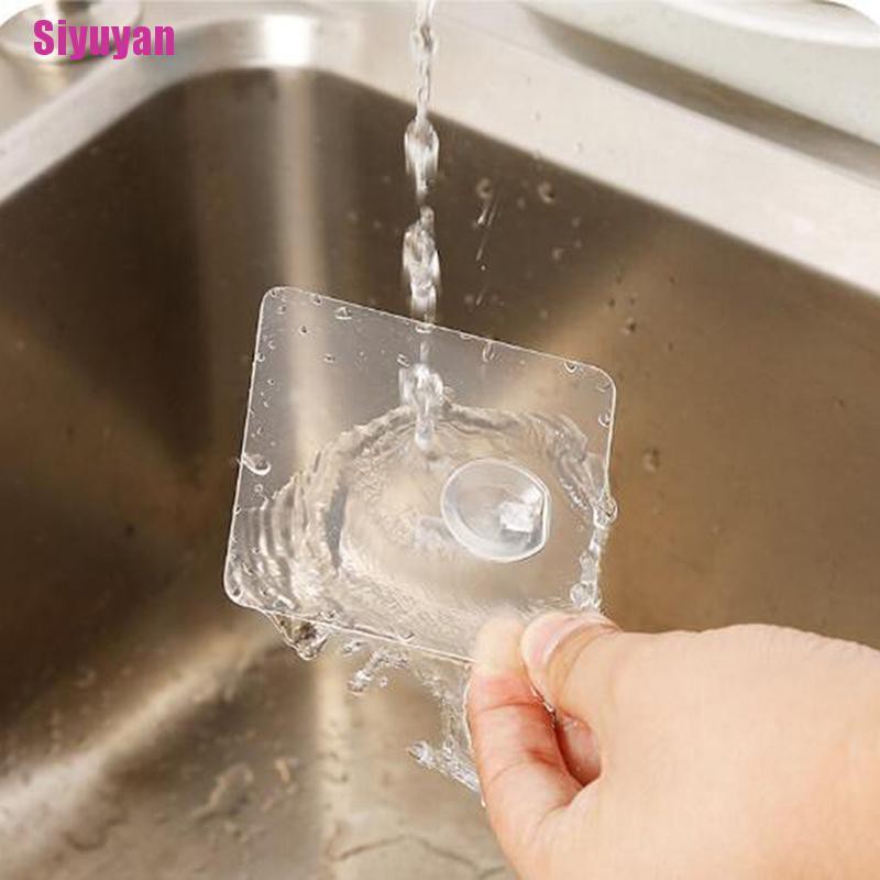 Móc Treo Đồ Gắn Tường Màu Trong Suốt Tiện Dụng