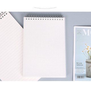 SIZE A4-SỔ LÒ XO DỌC- GIẤY 80 gsm-(có test độ lem giấy-đọc kĩ thôg tin sp)