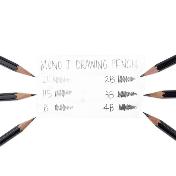 Bút Chì Gỗ Phác Thảo TOMBOW MONO-J Chì Gỗ Cao Cấp Nhật Bản