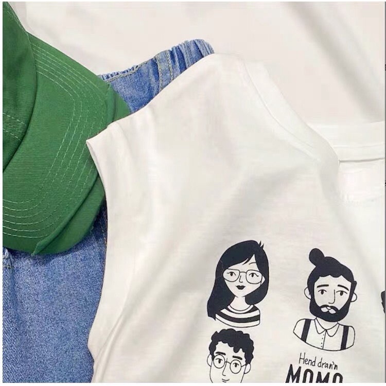Hàng Mới Về Áo Thun Cotton Sát Nách In Họa Tiết Hoạt Hình Phong Cách Nhật Bản Dành Cho Bé Trai Gái