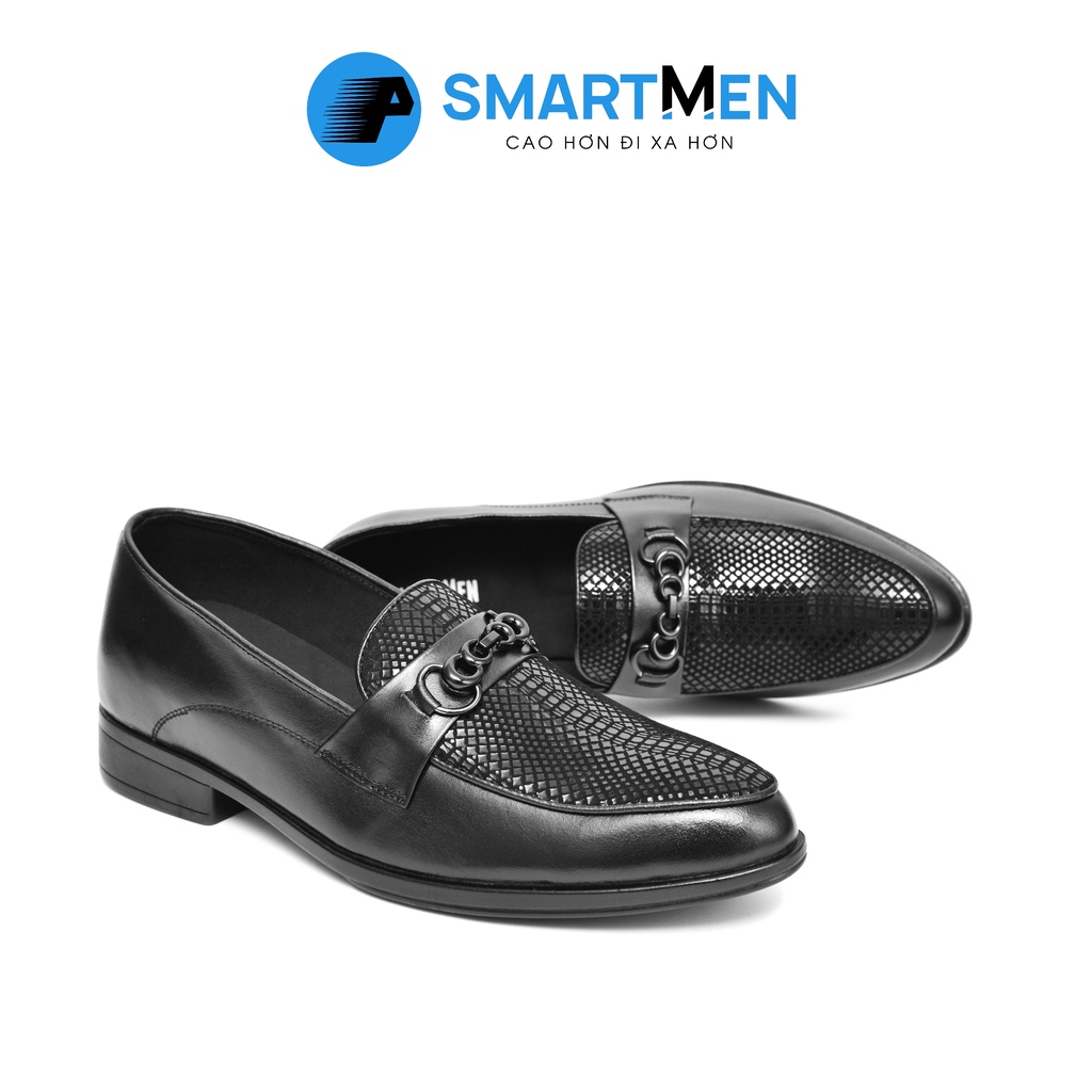 Giày Lười Tăng chiều cao Da bò SMARTMEN GLC-33-D