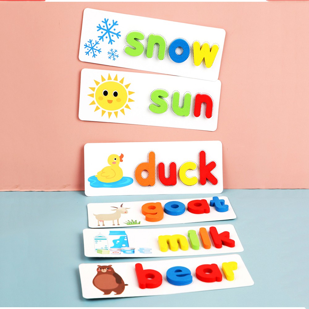 Đồ Chơi Giáo Dục Thông Minh SPELLING GAME Ghép Từ Tiếng Anh Theo Thẻ Cho Bé