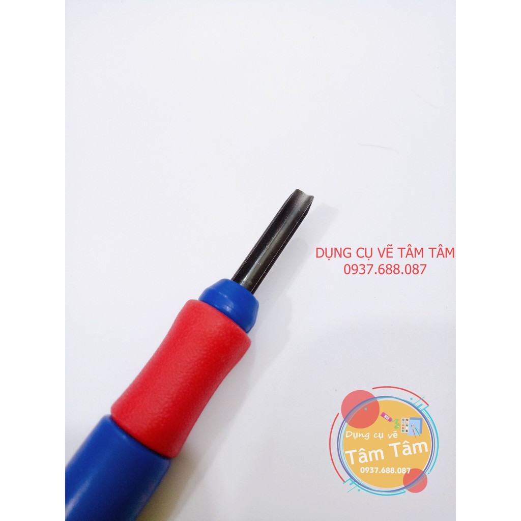 Dao khắc gỗ và khắc dưa hấu tết, Woodcut Knife cán nhựa-Dụng cụ vẽ Tâm Tâm