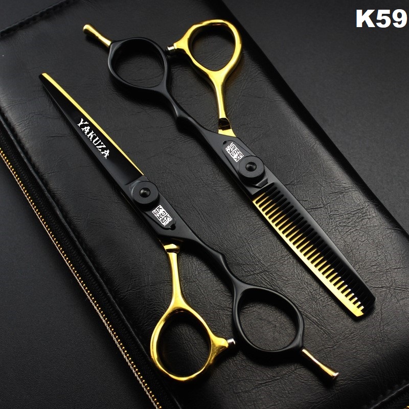 Kéo Cắt Tóc YAKUZA Black Gold K59