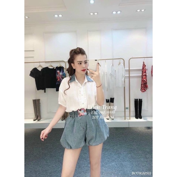 Quần short bo gấu tạo phồng dễ thương loại đẹp