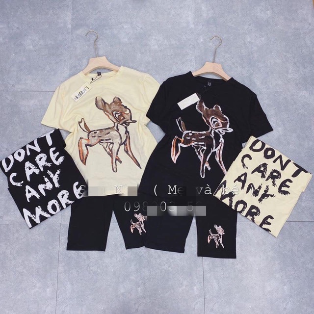 Bộ Mẹ/Bé con nai dáng Sporty khoẻ khoắn Hot Hit - BNMC